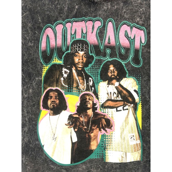 Outkast Acid Wash Vintage Style Band Tee size‎ Medium - Picture 1 of 7